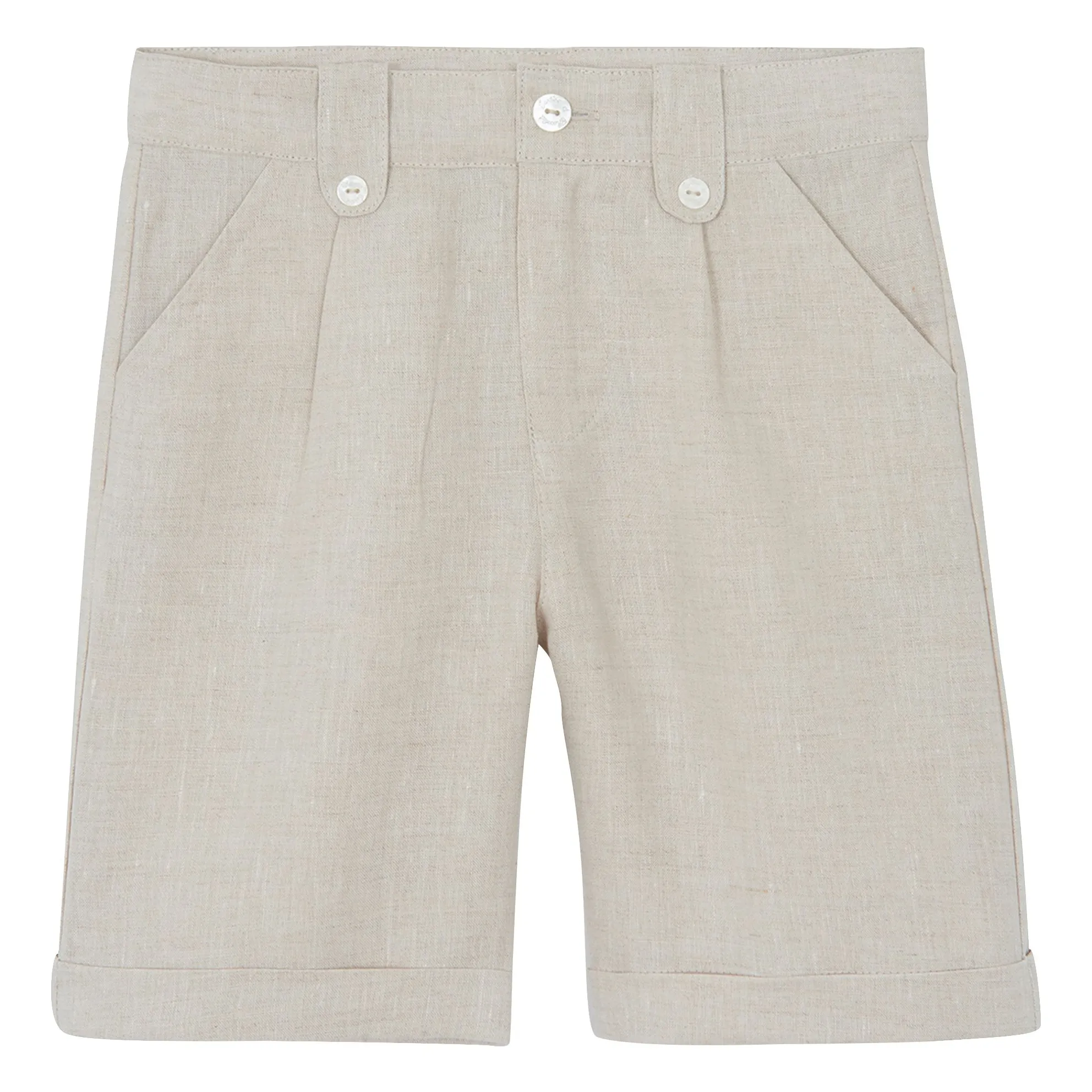 Tartine Et Chocolat Boys Sand Linen Shorts