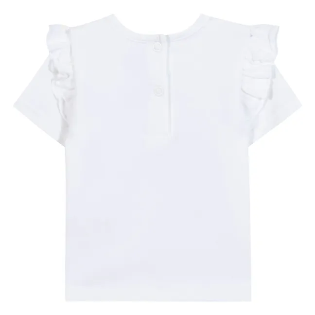 T-shirt Hibiscus Liberty | Blanc