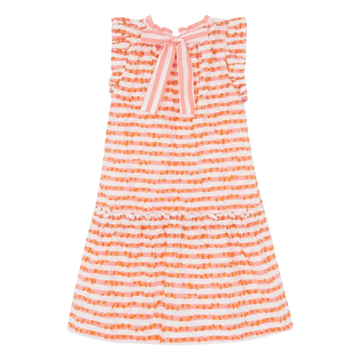 Vestido de rayas sin mangas | Blanco- Imagen del producto n°4