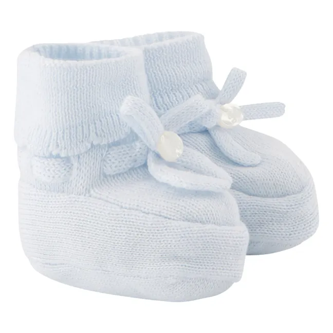 Pantofole annodate | Azzurro