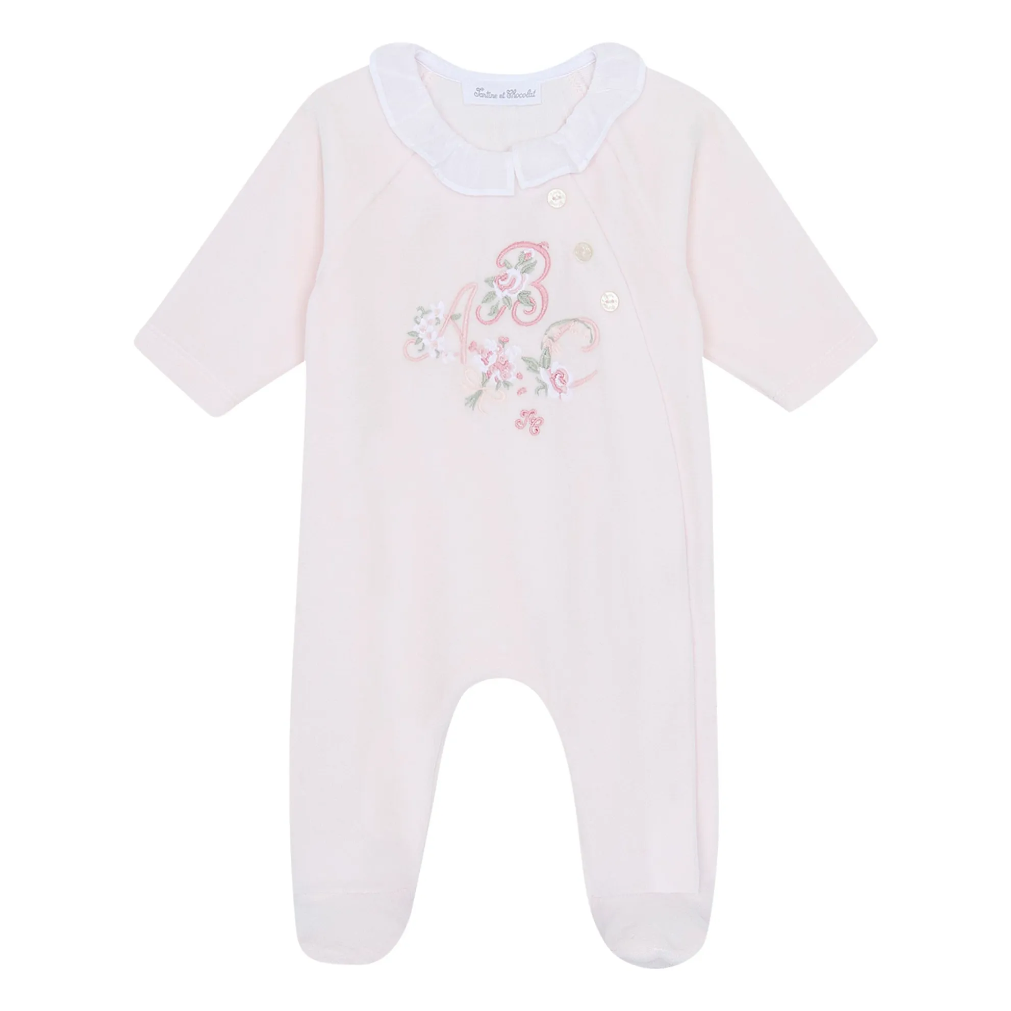 Tartine Et Chocolat Pale Pink Abc Flowery Pyjamas