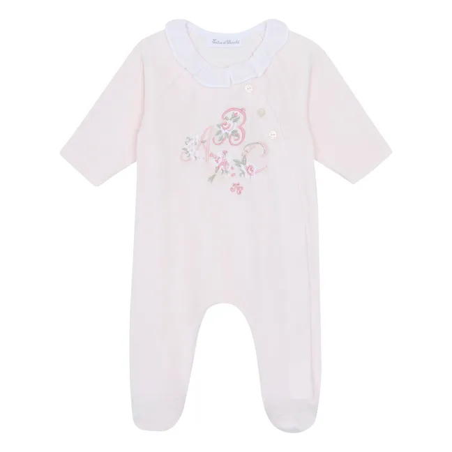 Pyjama ABC Fleuri | Rose pâle