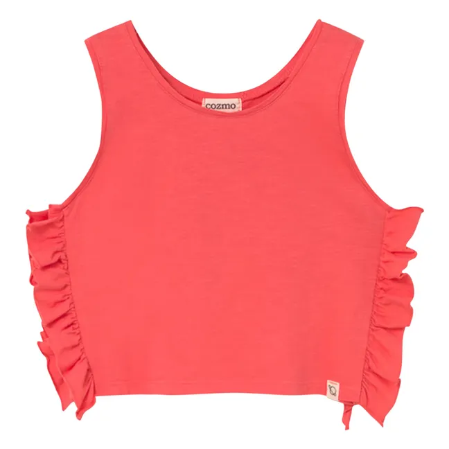 Daisy Volants tank top | Red