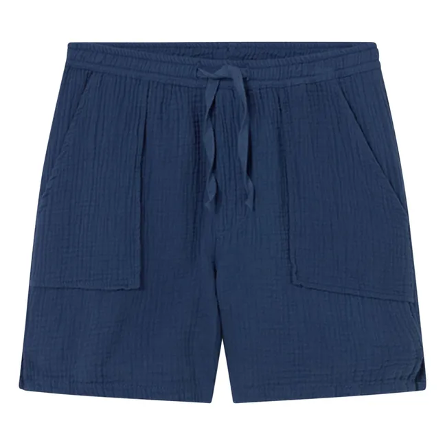 Bermuda Cove Cotton Gauze | Navy blue