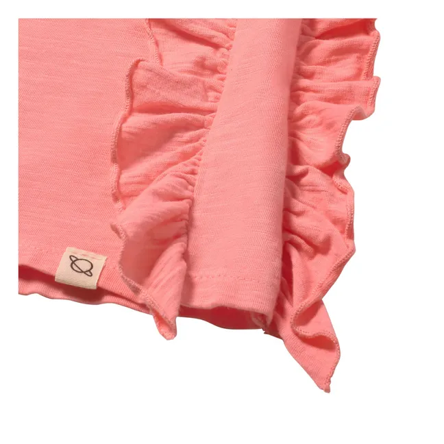 Camiseta de tirantes Daisy Ruffle | Rosa Bombón