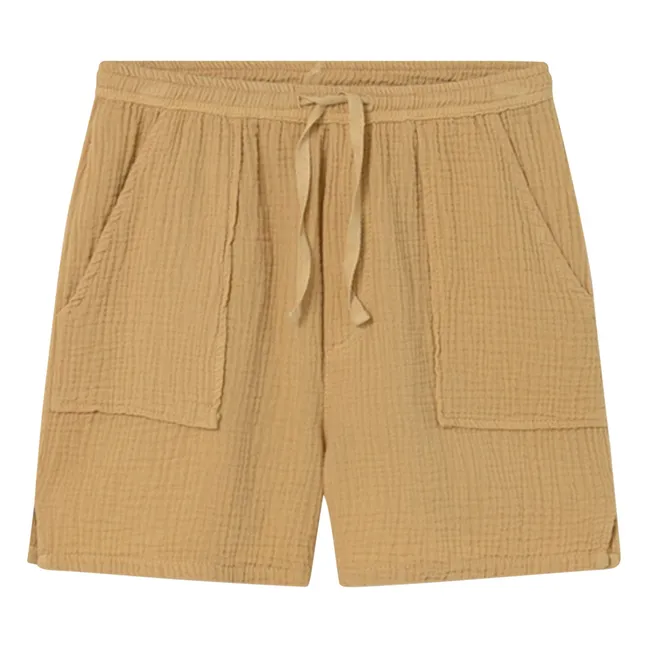 Bermudas de gasa de algodón Cove | Arena