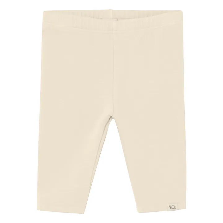Legging Uni Coton Bio | Ivoire- Image produit n°0