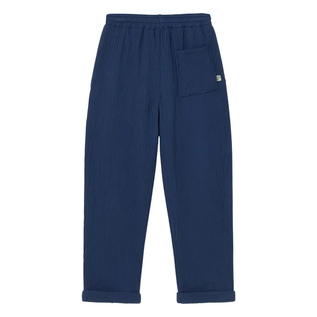 Pantalon Iker Gaze de Coton | Bleu marine