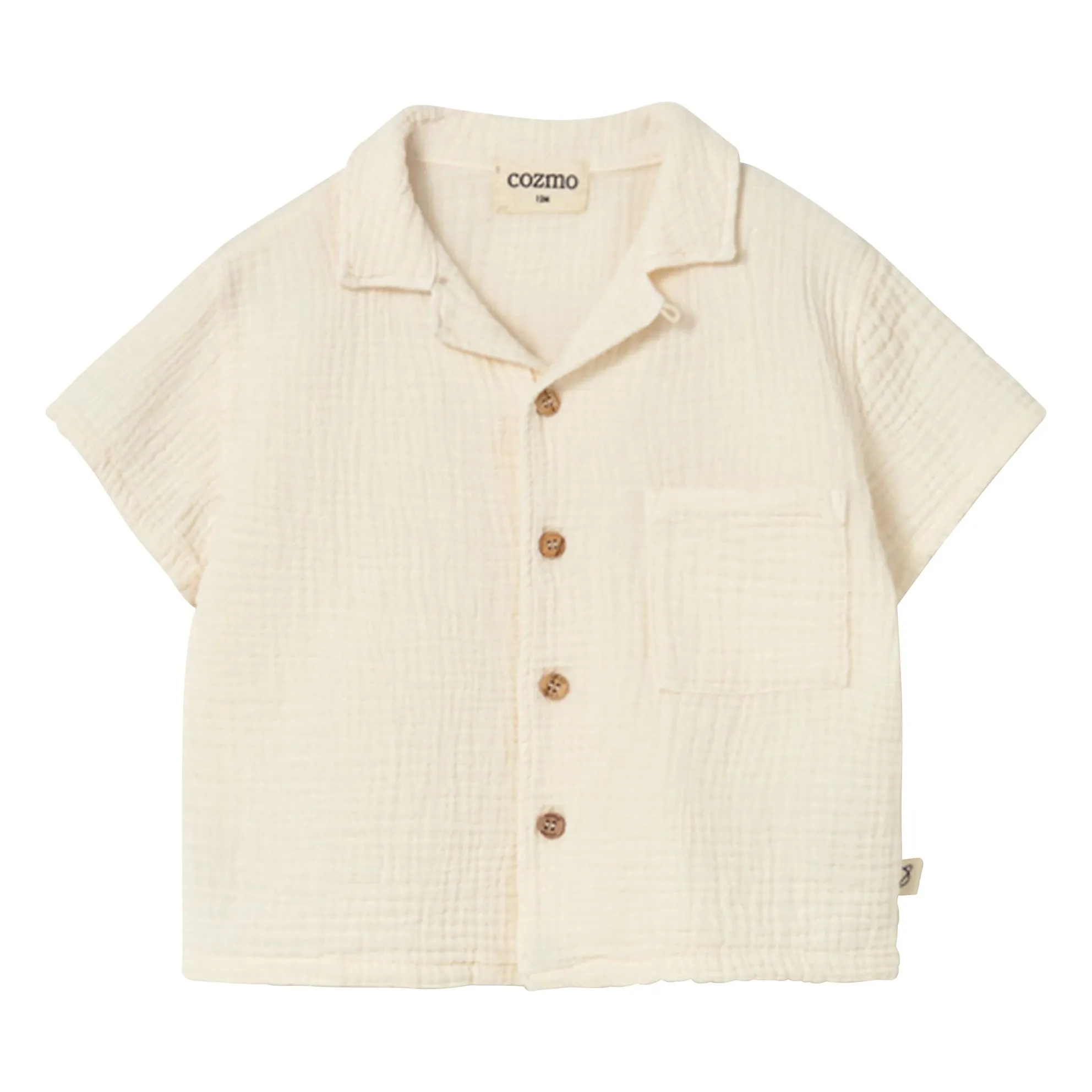 Cozmo Ivory Abel Cotton Gauze Shirt
