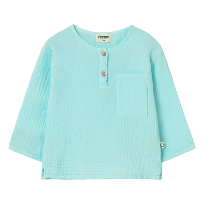 Kurta Iago Cotton gauze | Aqua