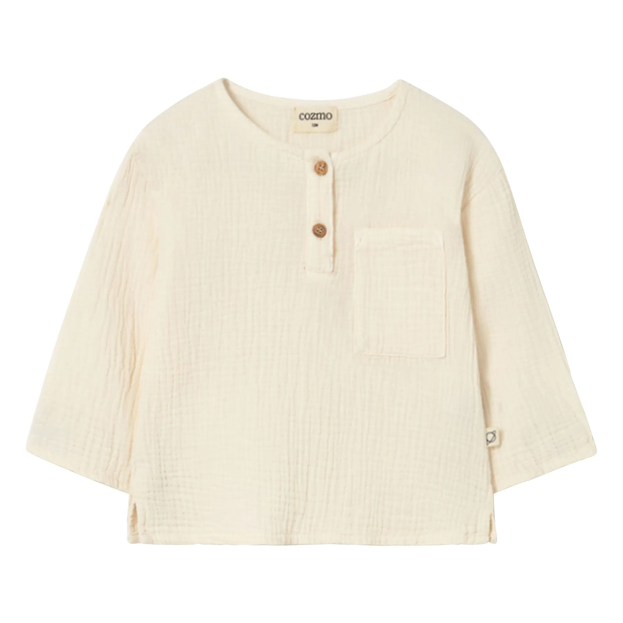 Kurta Iago Gaze de Coton | Ivoire- Image produit n°0