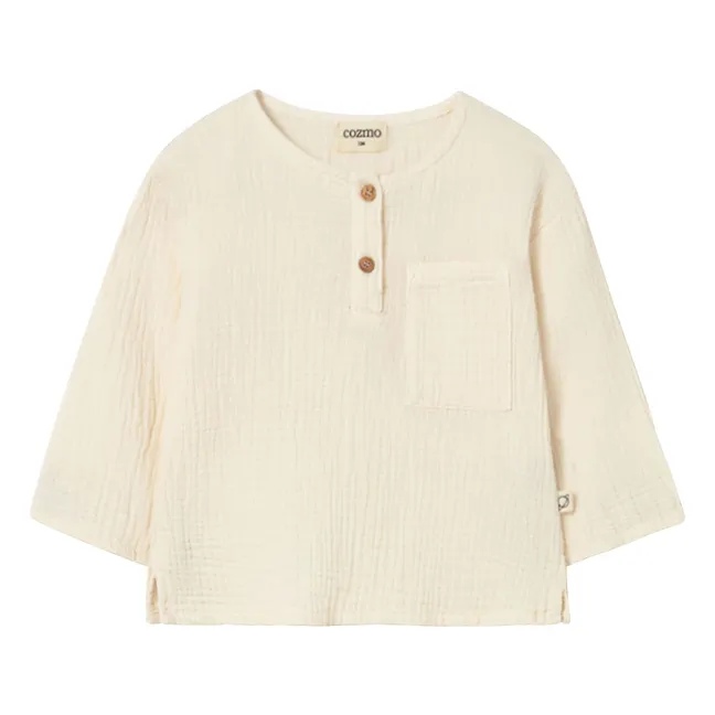 Kurta Iago Gasa de algodón | Marfil