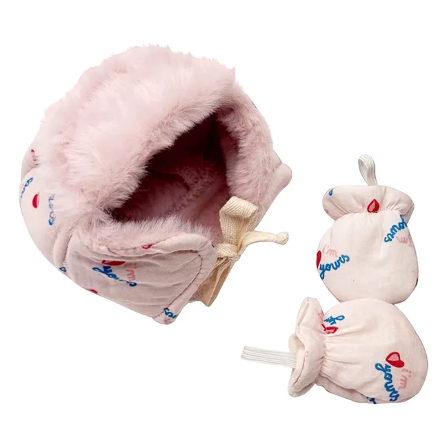 Vestaire poupée - I'm yours chapka and mittens set