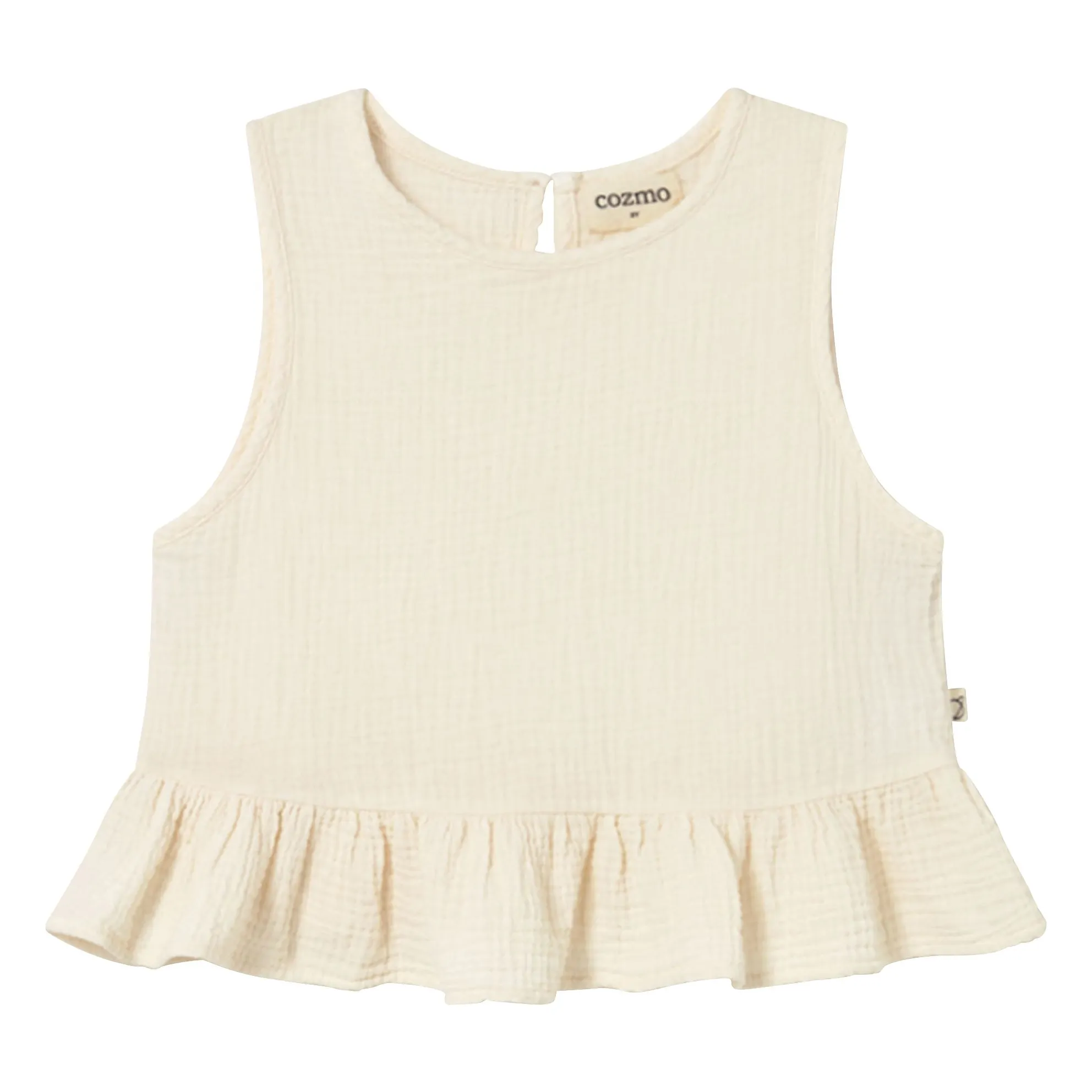 Cozmo Ivory Blair Cotton Gauze Top
