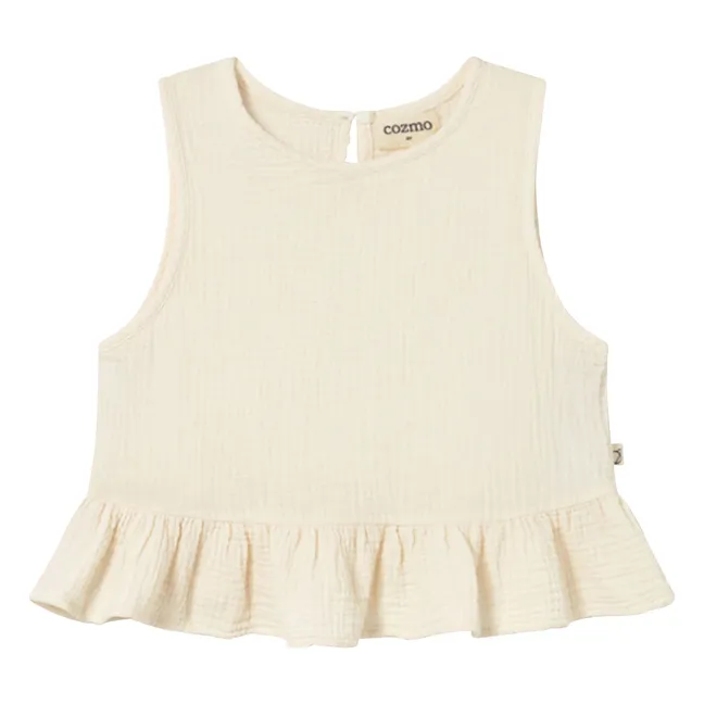 Top Blair Gaze de Coton | Ivoire