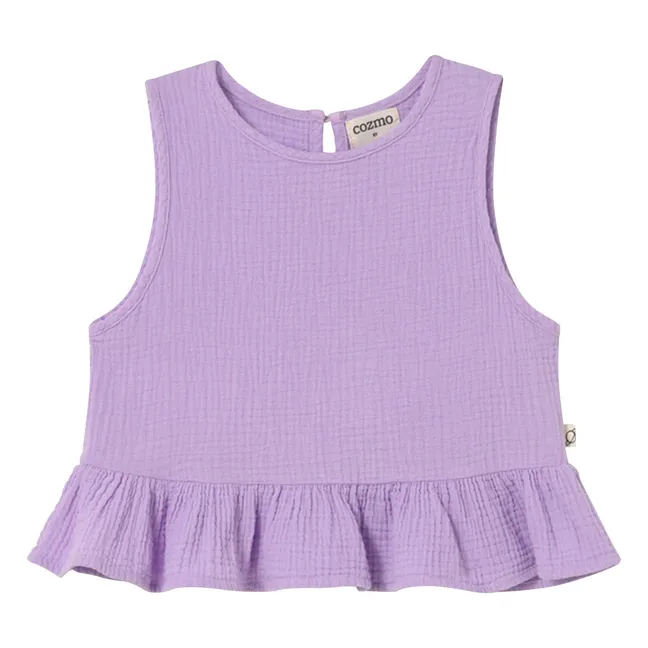 Top de gasa de algodón Blair | Lavanda