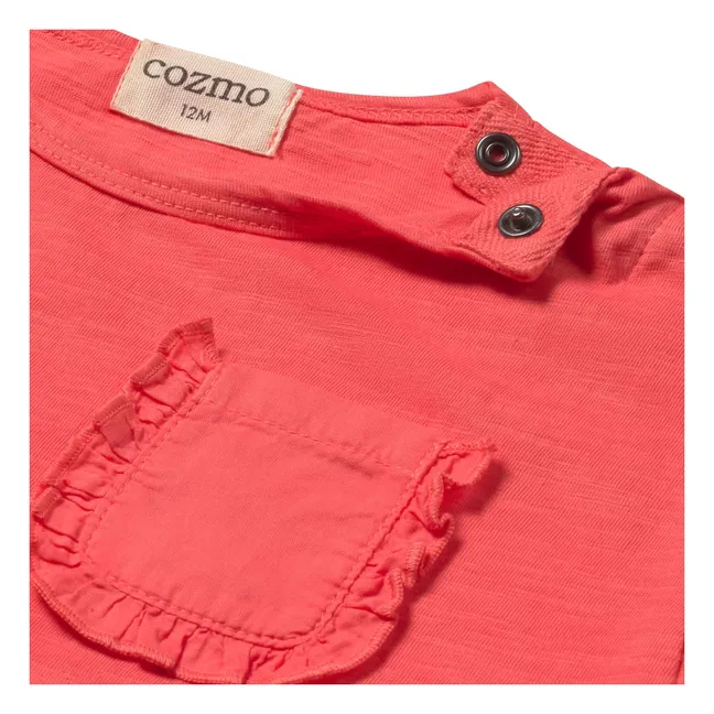 T-shirt Brisa Poche Volant | Rouge