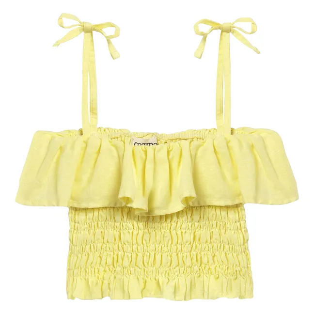 Top Bellis Lin | Jaune