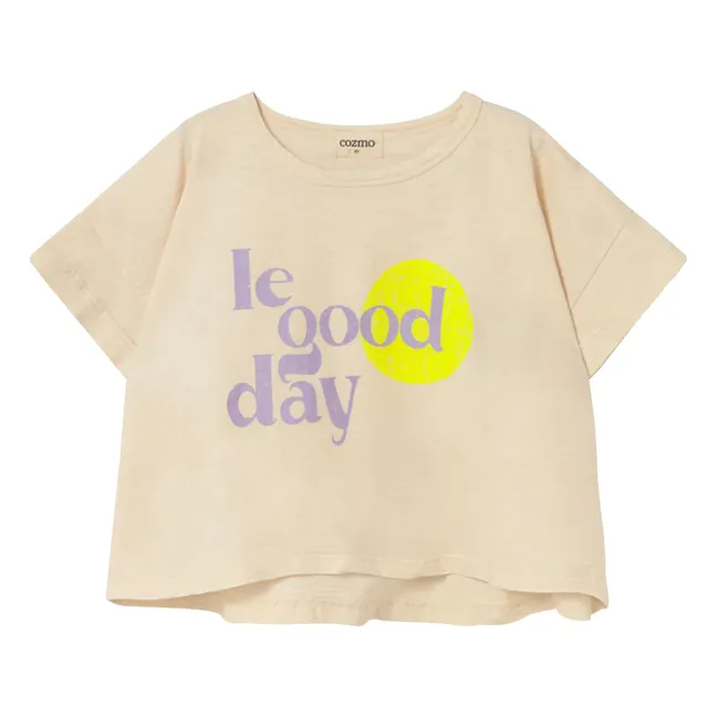 T-shirt Aura Le Good Day | Ivoire