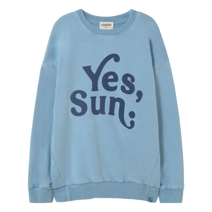 Sweat Atlas Yes Sun | Bleu ciel- Image produit n°0