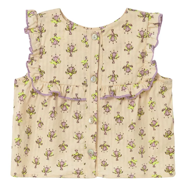 Top Ari Fleuri Coton Bio | Lavande