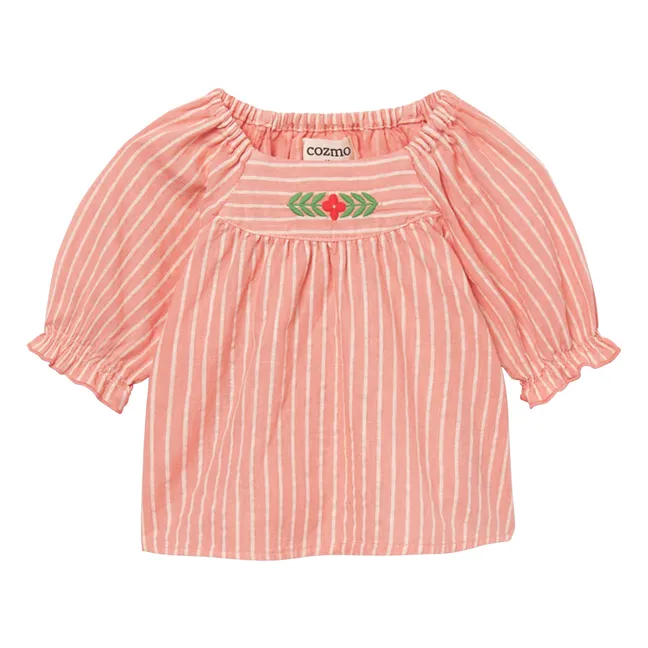 Blouse Amapola Rayée | Rose