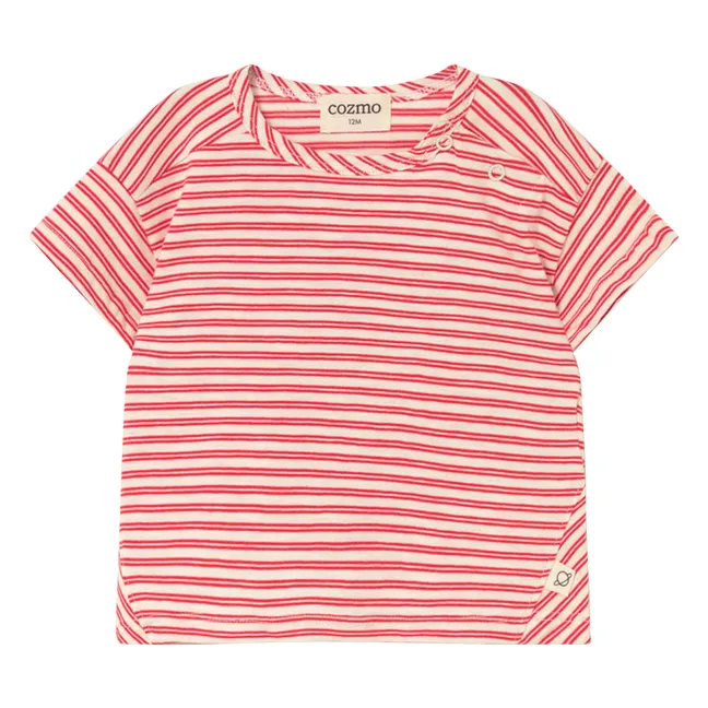 Camiseta de rayas Alan para bebé | Rojo