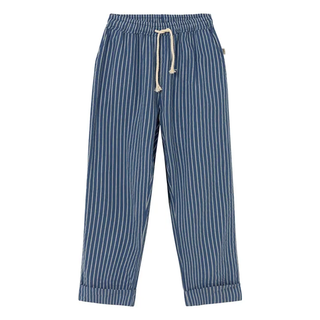 Pantalon Aero Rayé | Bleu marine