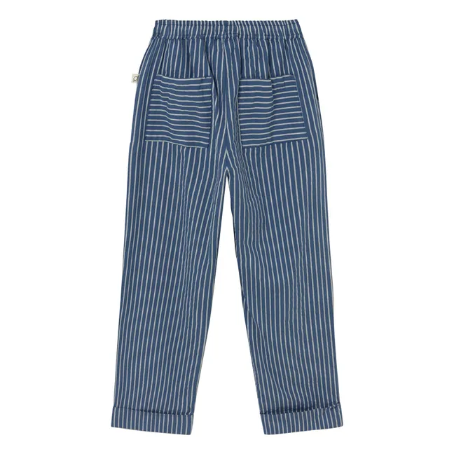 Pantalon Aero Rayé | Bleu marine