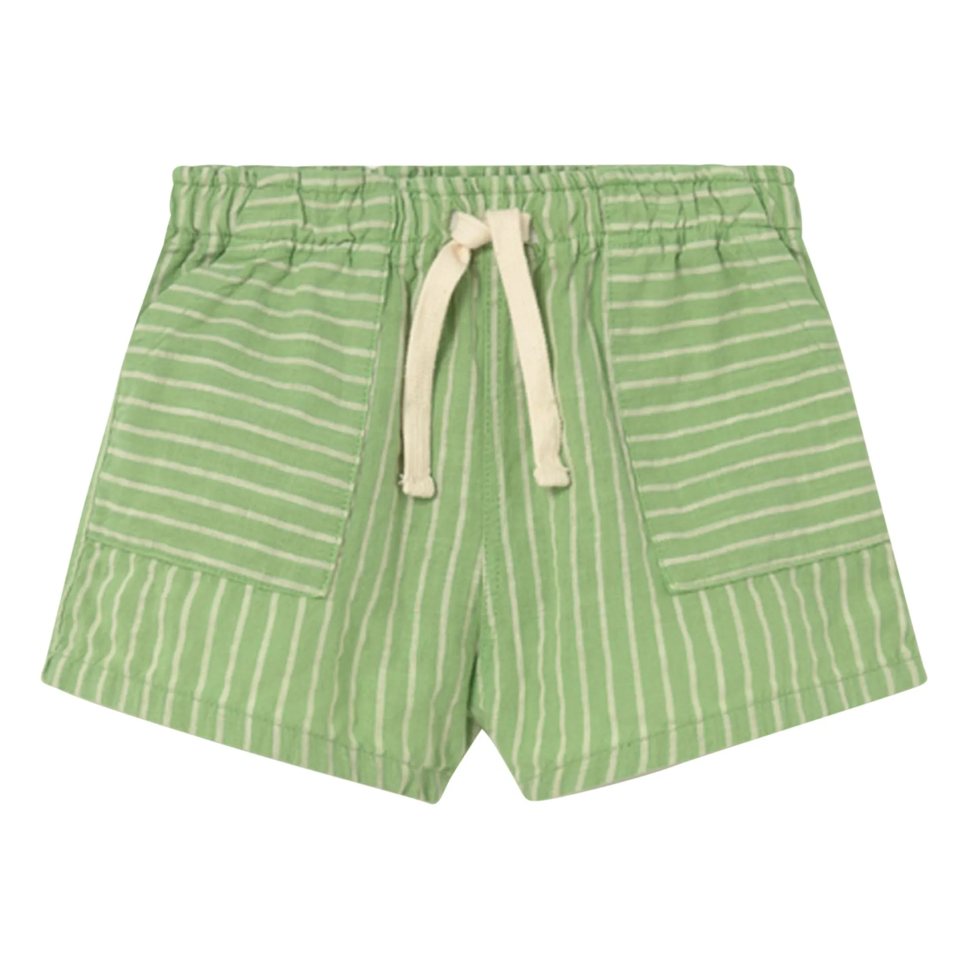 Cozmo Meadow Green Ciro Baby Striped Shorts