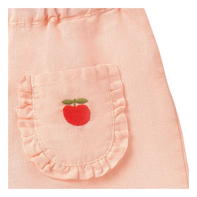 Linen Cami Pants | Powder pink