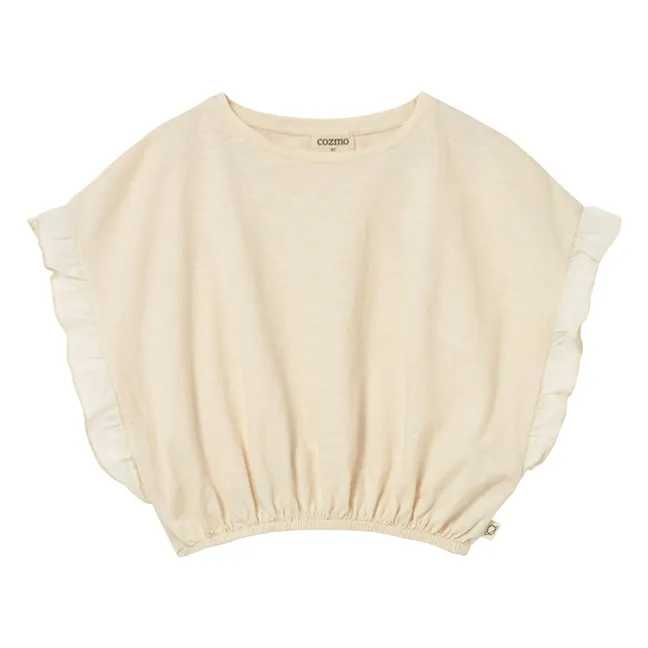 T-shirt Iris Volants | Ivoire