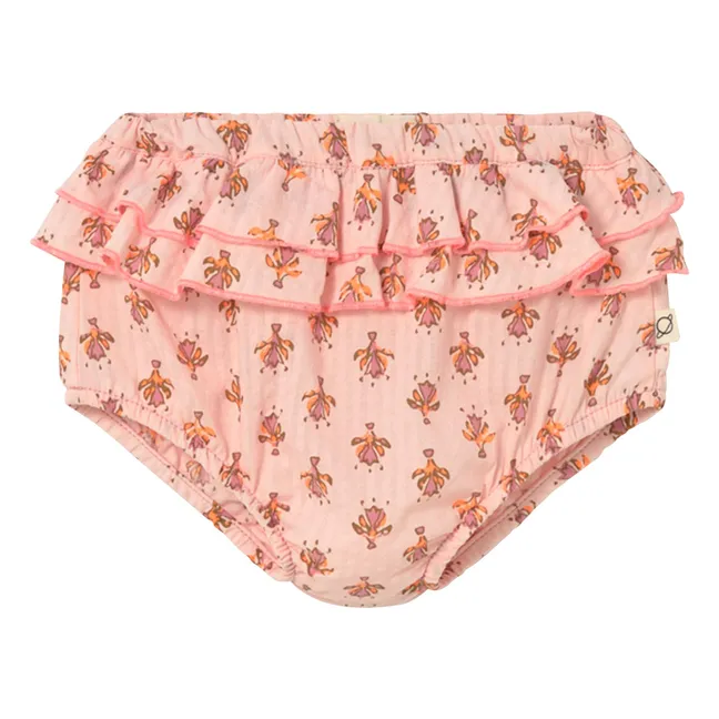 Bloomer Ines Fleuri Coton Bio | Rose poudré