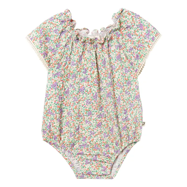Barboteuse Holly Fleurie | Ecru