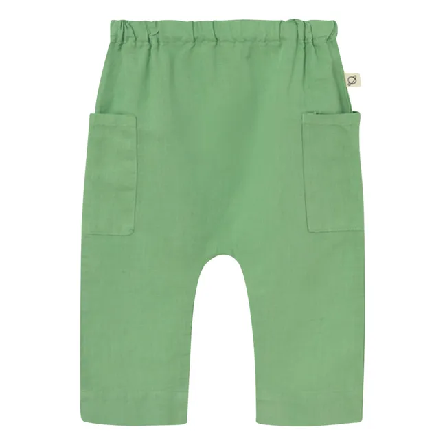 Evan Linen Pants | Meadow Green