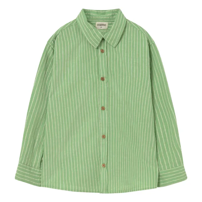 Camisa de rayas Eric | Verde Prado