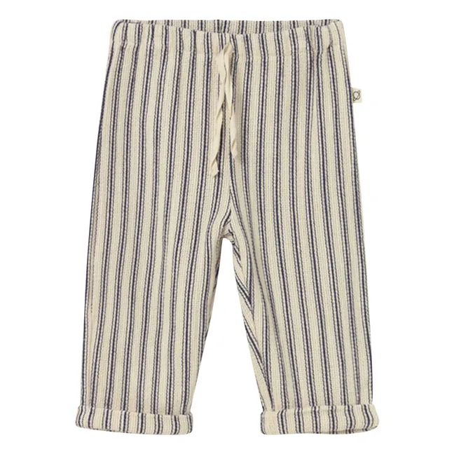 Pantalon Enzo Rayé | Ivoire