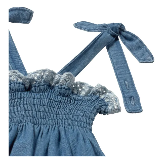 Dora Denim Jumpsuit  | Blue