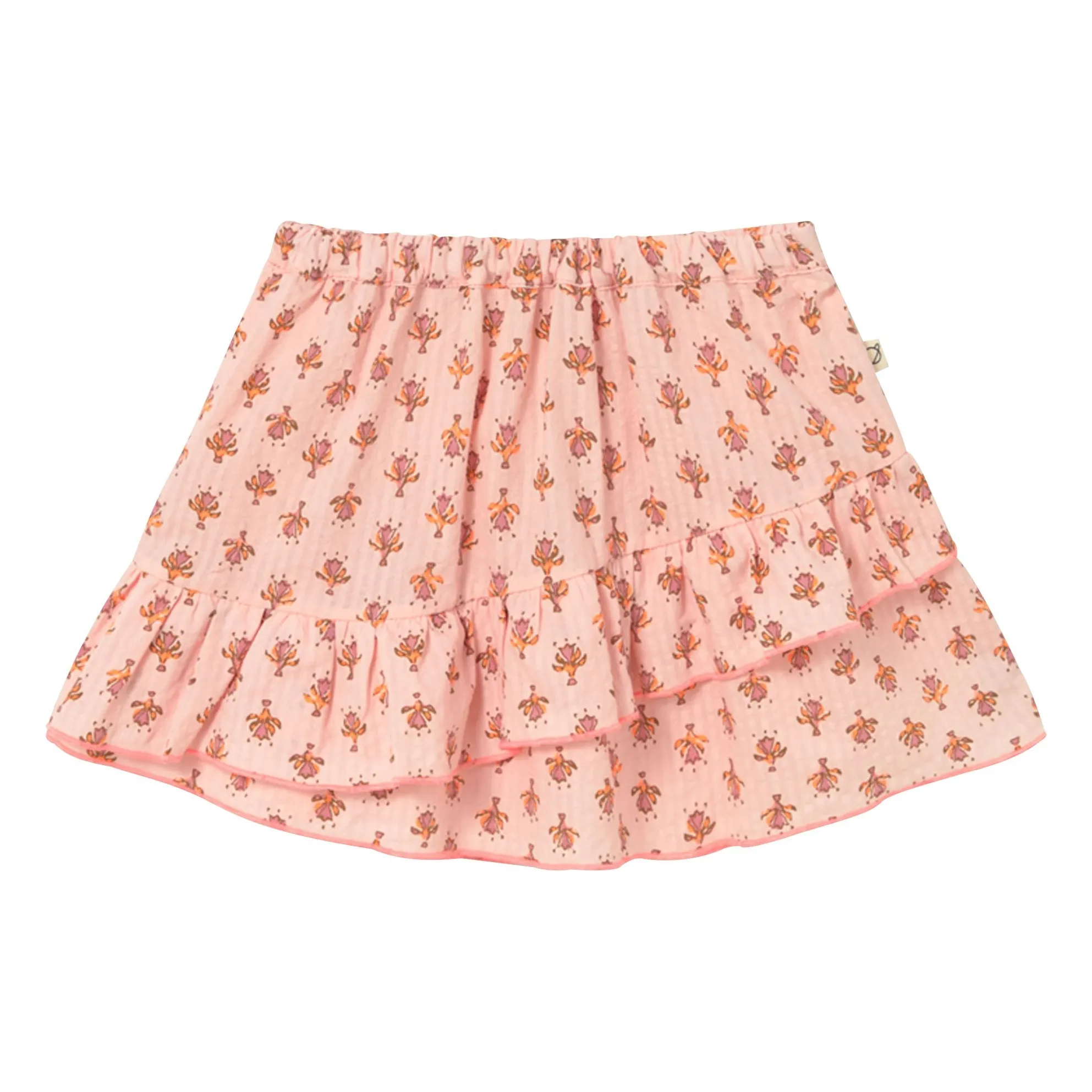 Cozmo Powder Pink Molly Fleurie Organic Cotton Skirt