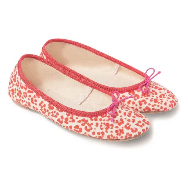 Ballerines Minue Léopard | Rouge