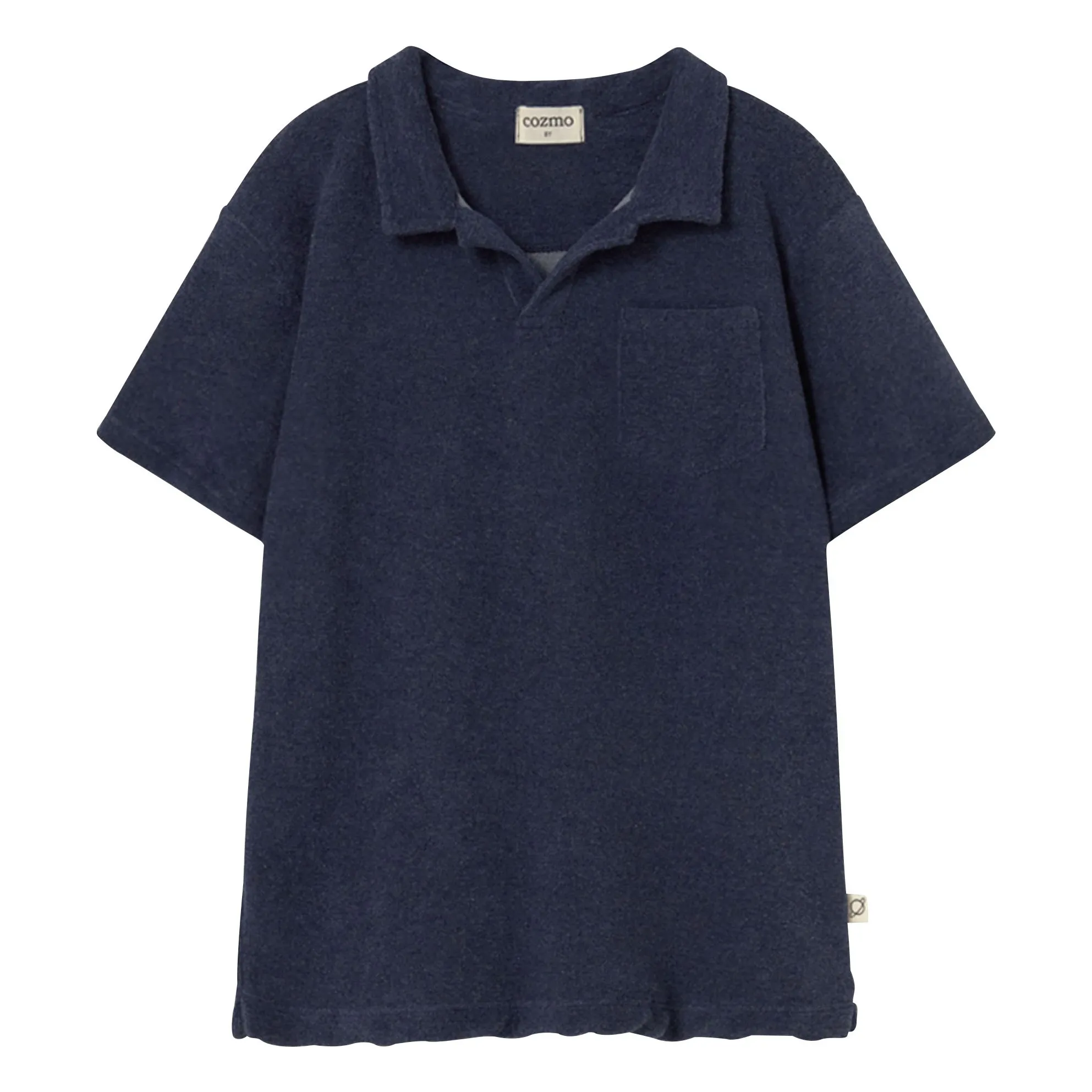 Polo Mael Eponge | Bleu abysse- Image produit n°0