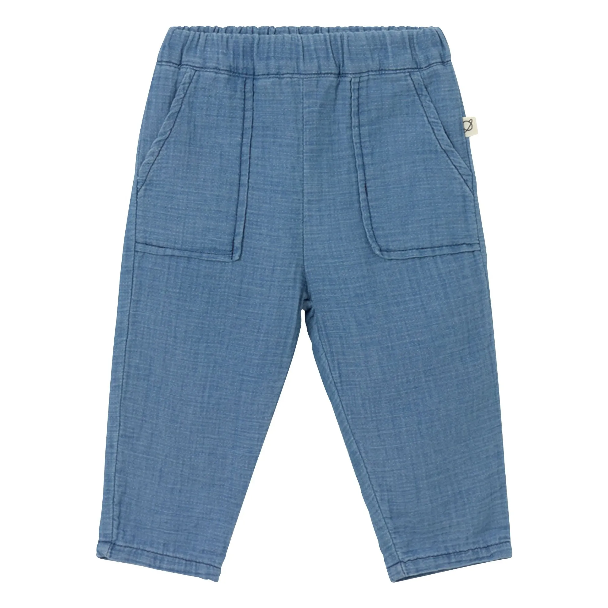 Cozmo Blue Mario Cotton Gauze Denim Pants