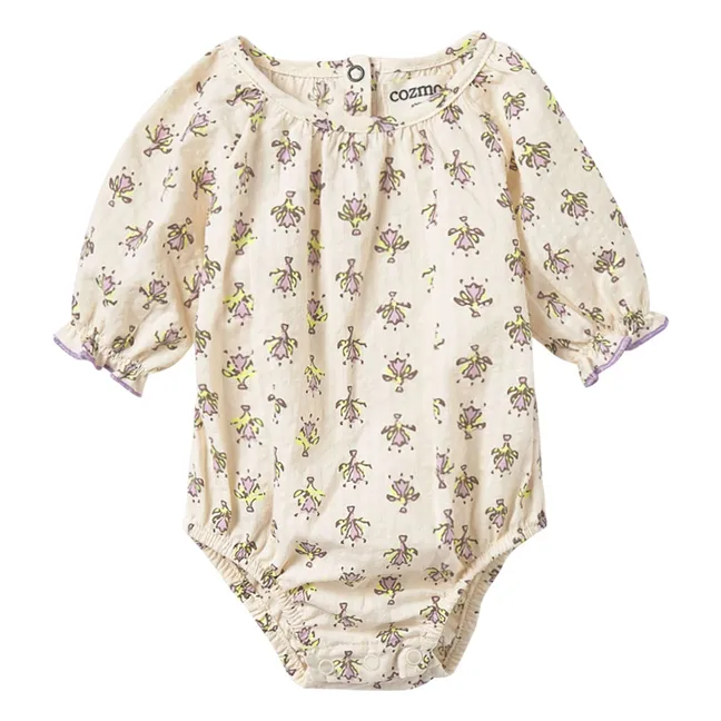 Barboteuse Jul Fleurie Coton Bio | Lavande