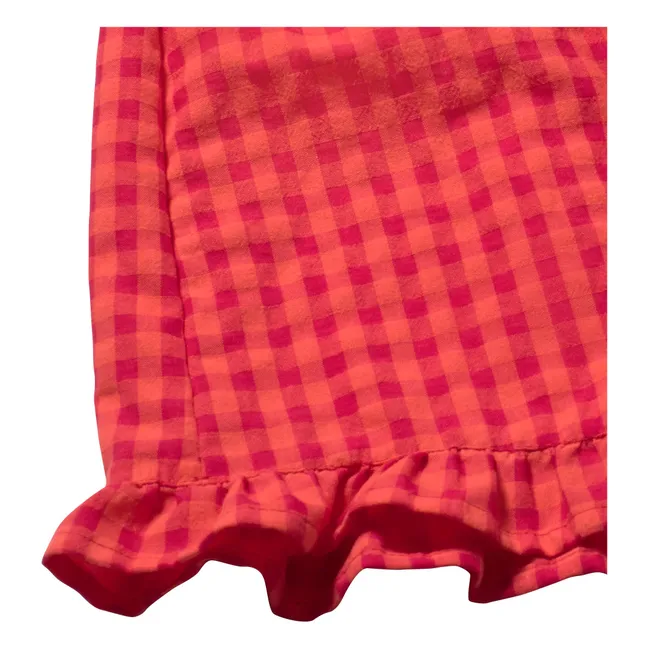 Short Jud Carreaux Recycled Fiber | Red