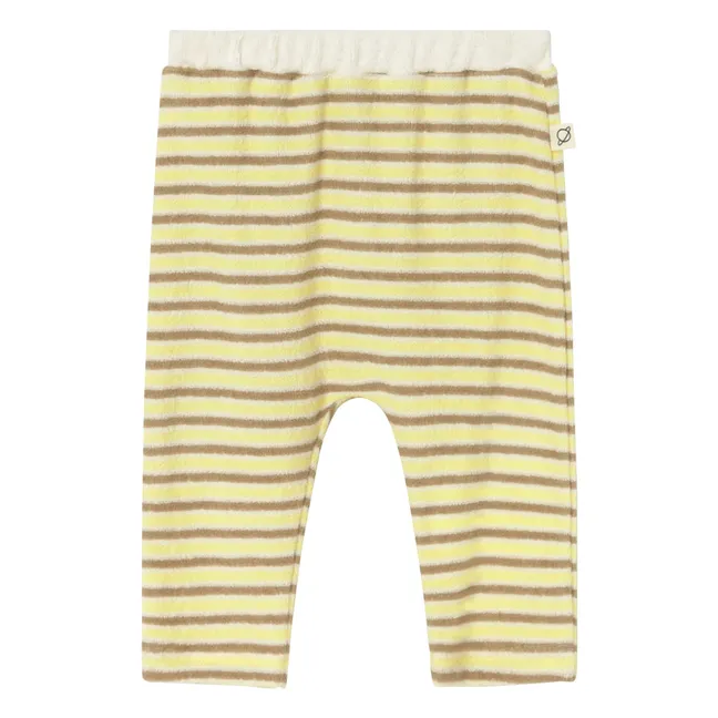 Legging Jasper Gestreift Frottee | Gelb