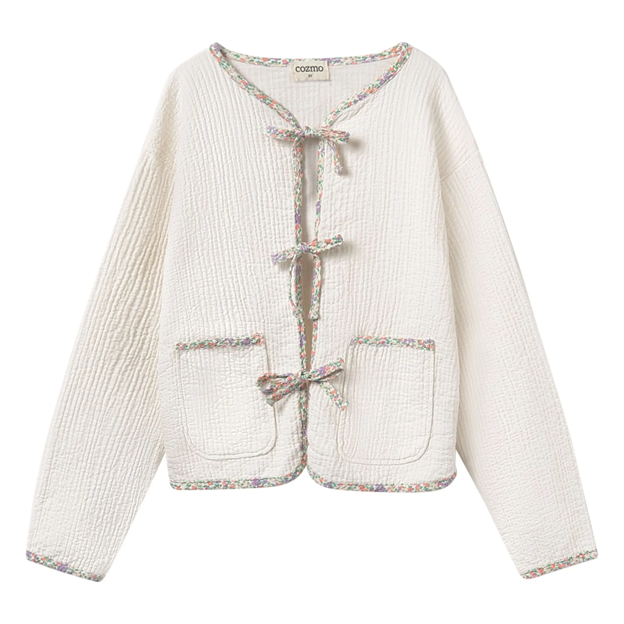 Cozmo Ivory Vinca Organic Cotton Gauze Jacket
