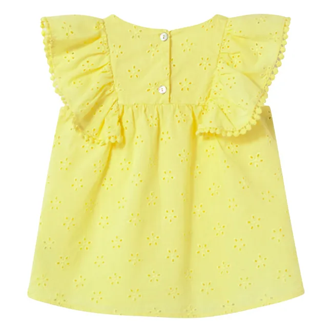 Robe Sohpia Brodée | Jaune