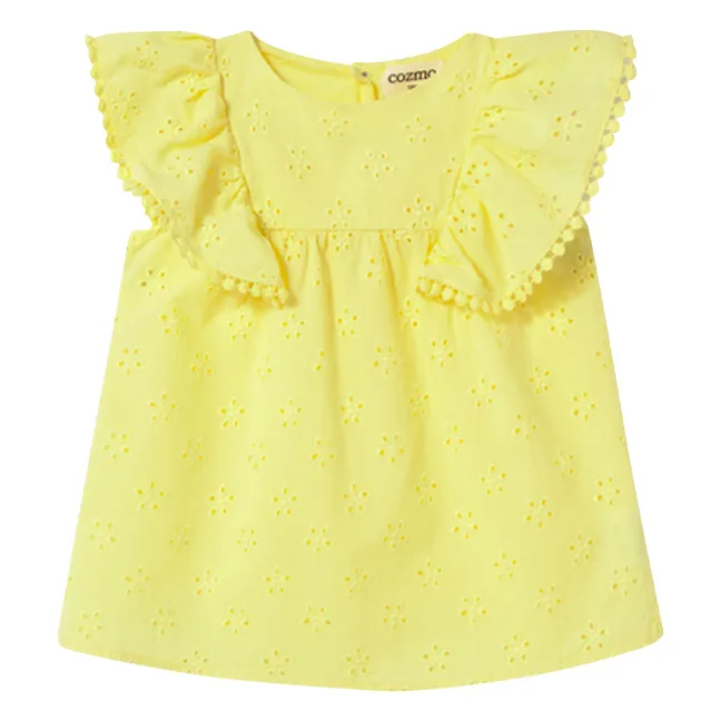 Vestido bordado Sohpia | Amarillo