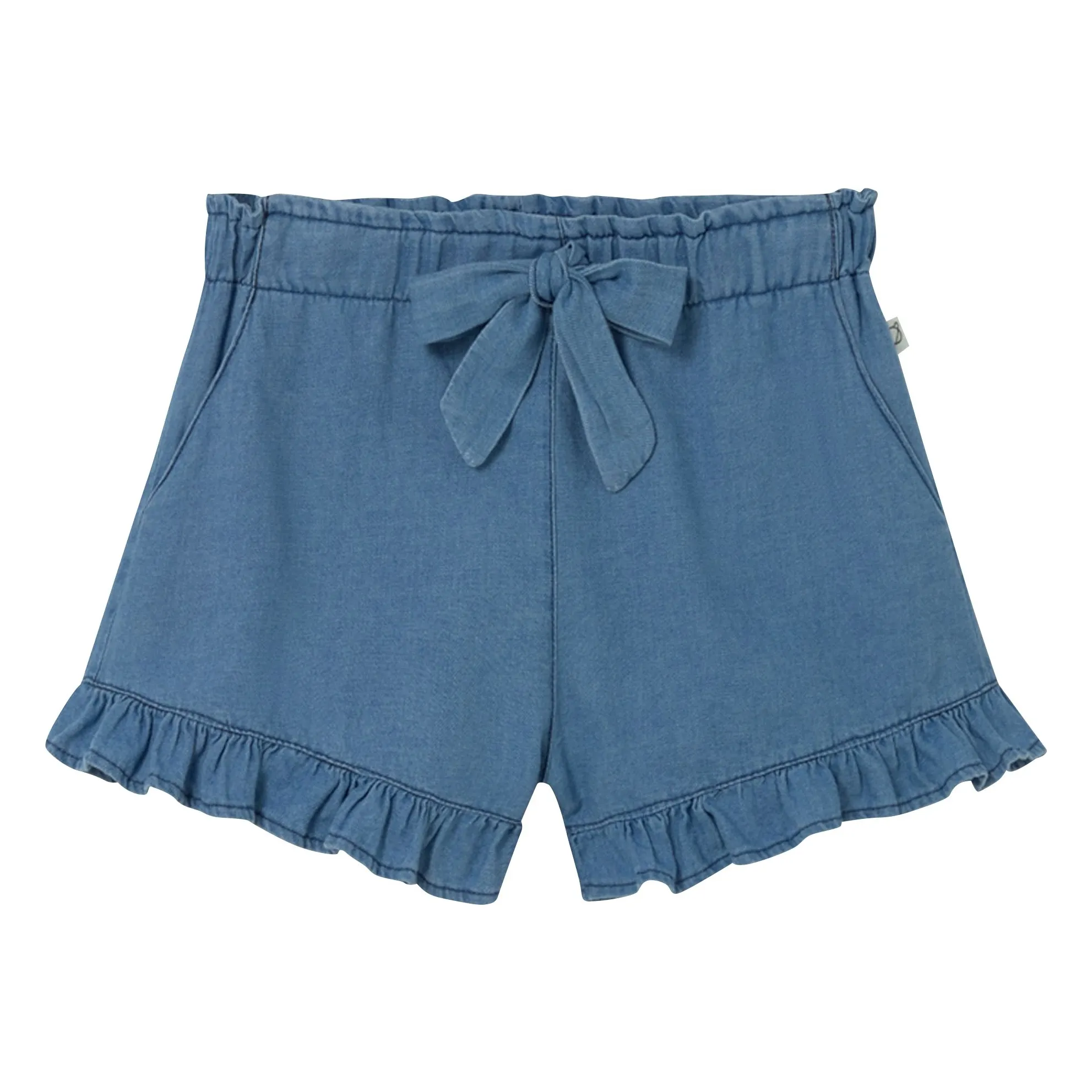 Cozmo Blue Denim Short Sienna Ruffles