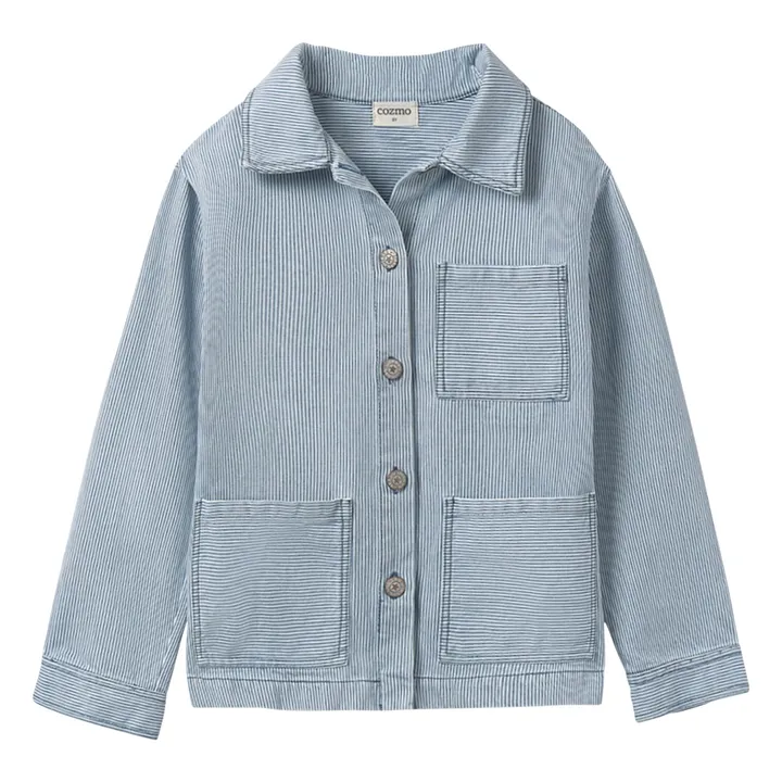 Sobrecamisa Denim Ridge Stripe | Azul Claro- Imagen del producto n°0